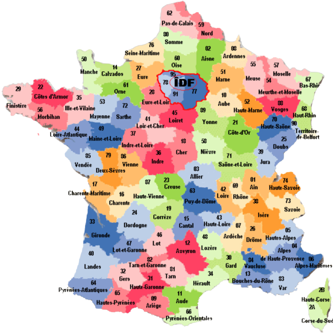 carte de france 1